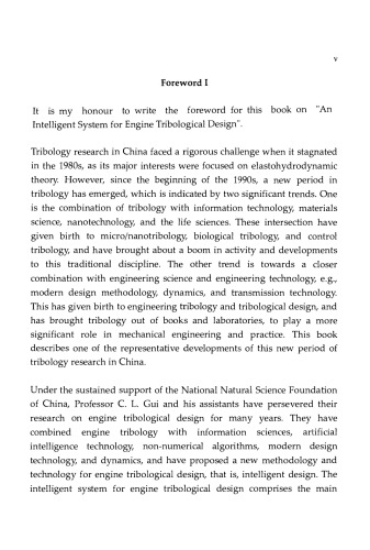 An Intelligent System for Tribological Design in Engines