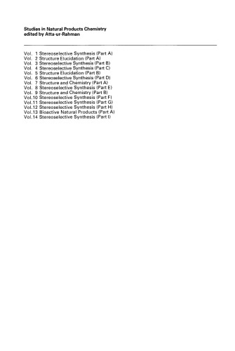 Stereoselective Synthesis (Part I)