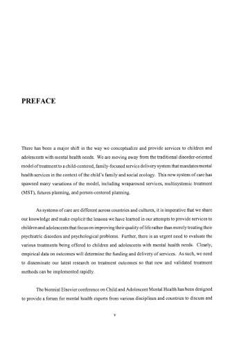 Inte: Pnational Pe: Pspectives on Child & Adolescent Mental Health