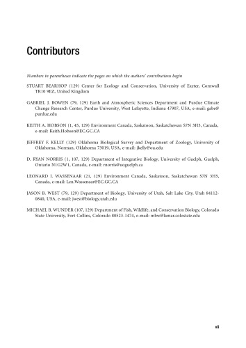 Tracking Animal Migration with Stable Isotopes