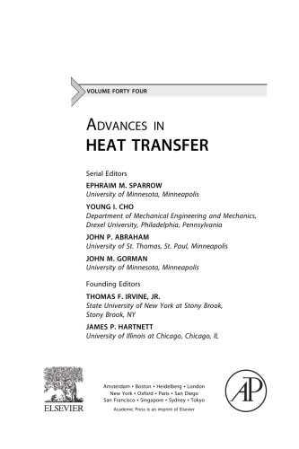 Advances in Heat Transfer