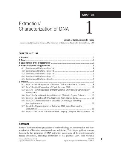 Laboratory Methods in Cell Biology