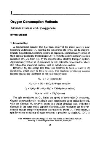 Free Radical and Antioxidant Protocols. Chapter 8 is absent