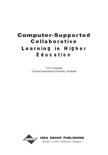 Computer-Supported Collaborative Learning in Higher Education