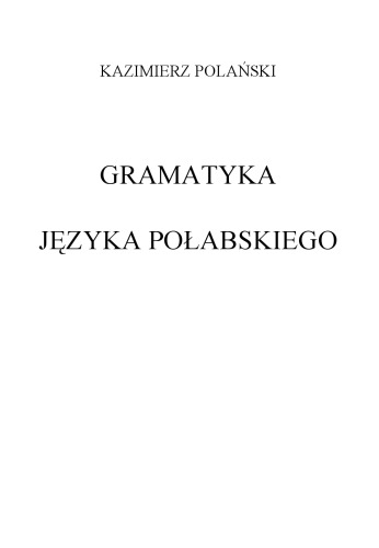 Gramatyka języka połabskiego