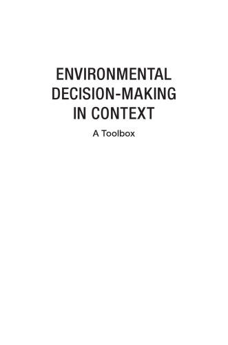 Environmental Decision-Making in Context: A Toolbox