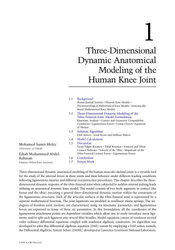 Musculoskeletal Models and Techniques