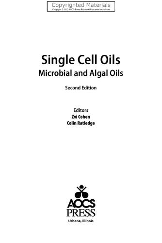 Single Cell Oils: Microbial and Algal Oils