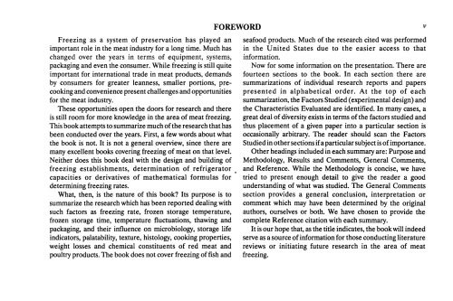 Meat Freezing: A Source Book