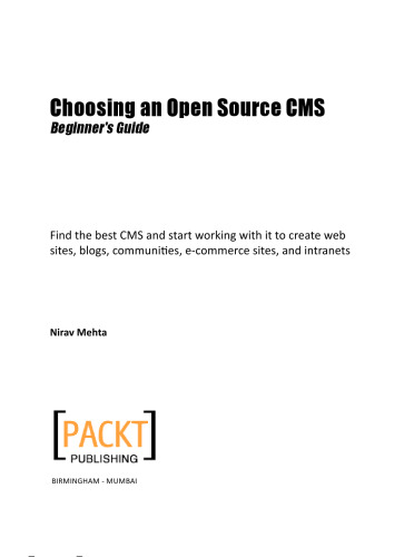 Choosing an Open Source CMS: Beginner's Guide