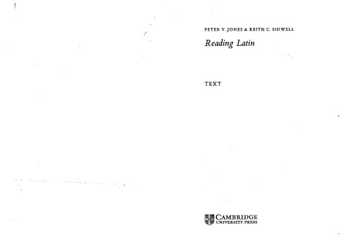 Reading Latin: Text