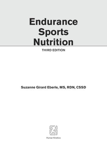 Endurance Sports Nutrition-3rd Edition