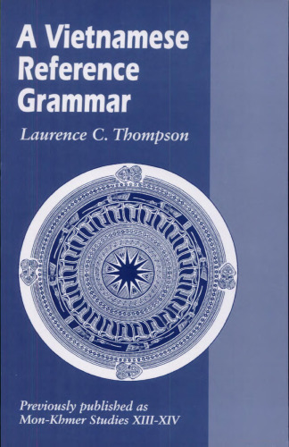 A Vietnamese Reference Grammar [incomplete]