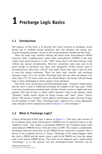 Synchronous Precharge Logic