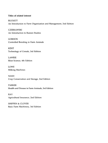 Introduction to Crop Husbandry. Including Grassland
