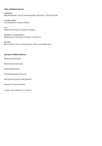 Practical Biochemistry for Colleges