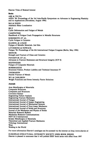 Advances in Fracture Research. Failure Analysis, Remaining Life Assessment, Life Extension and Repair
