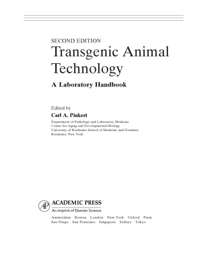 Transgenic Animal Technology