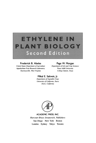 Ethylene in Plant Biology