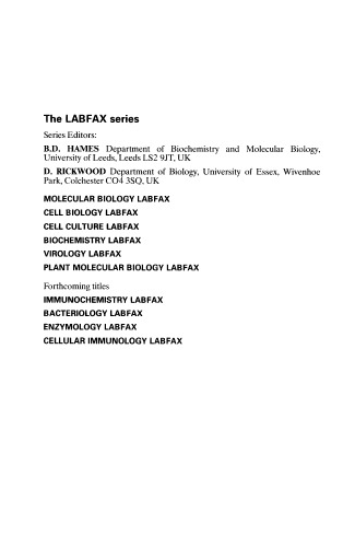 Plant Molecular Biology Labfax