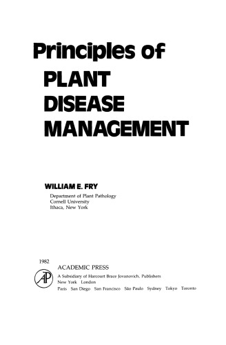 Principles of Plant Disease Management