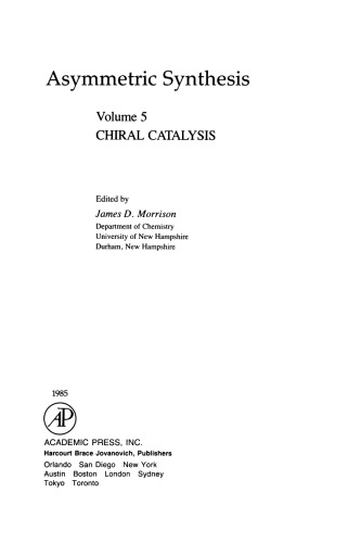Asymmetric Synthesis