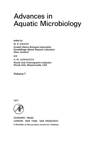 Advances in Aquatic Microbiology