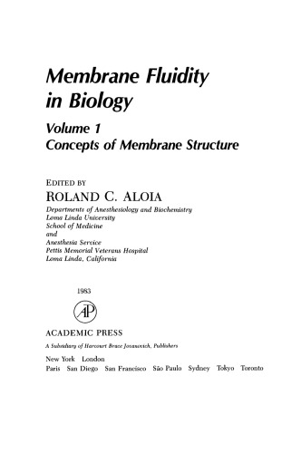 Concepts of Membrane Structure