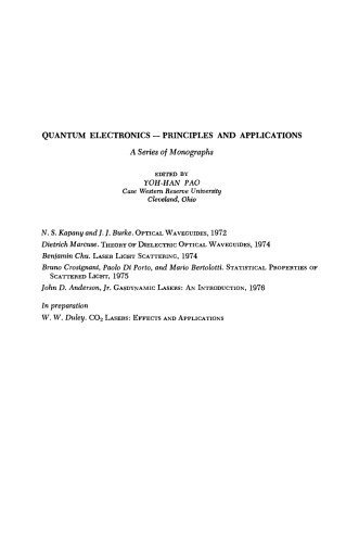 Gasdynamic Lasers: an Introduction