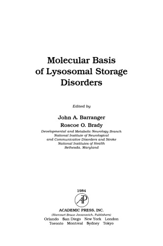 Molecular Basis of Lysosomal Storage Disorders