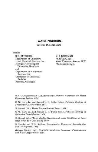 Synthetic Membrane Process. Fundamentals and Water Applications
