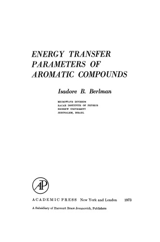 Energy Transfer Parameters of Aromatic Compounds