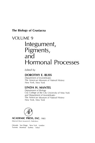 Integument, Pigments, and Hormonal Processes. Integument, Pigments and Hormonal Processes