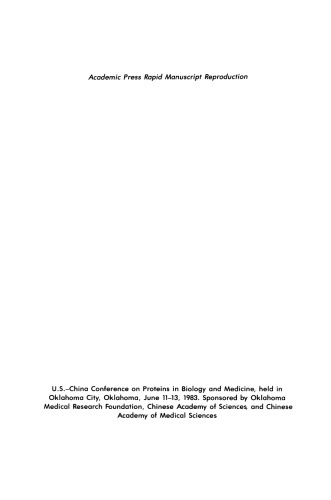 Molecular Architecture of Proteins and Enzymes