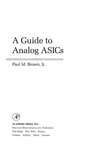 A Guide to Analog Asics