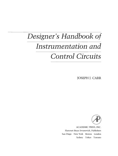 Designer's Handbook of Instrumentation and Control Circuits
