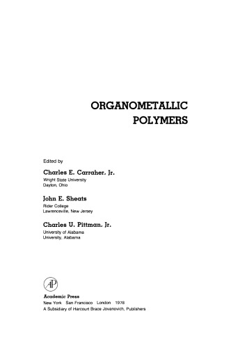 Organometallic Polymers