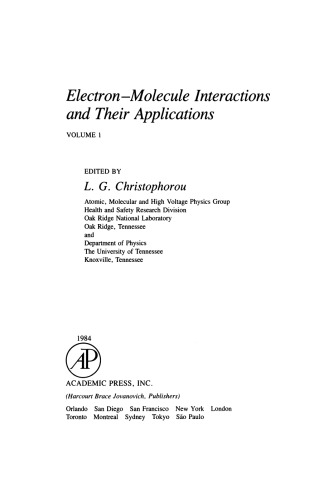 Electron–Molecule Interactions and their Applications
