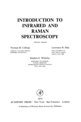 Introduction to Infrared and Raman Spectroscopy