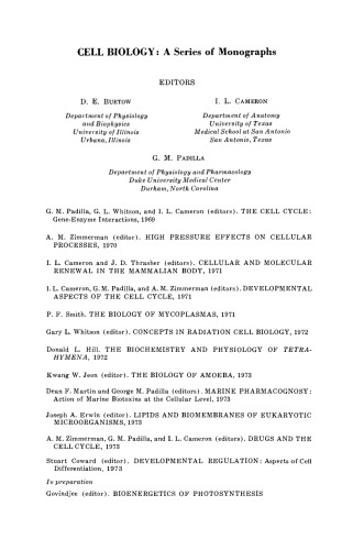 Developmental Regulation. Aspects of Cell Differentiation