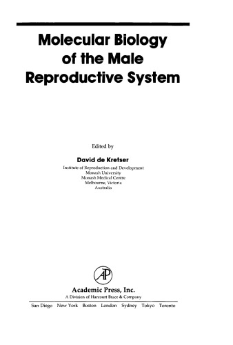 Molecular Biology of the Male Reproductive System