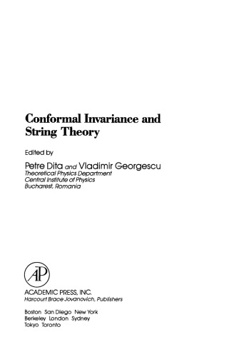Conformal Invariance and String Theory