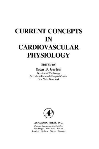 Current Concepts in Cardiovascular Physiology