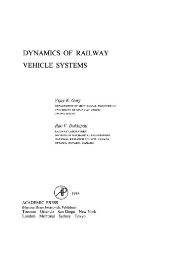 Dynamics of Railway Vehicle Systems