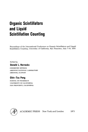 Organic Scintillators and Scintillation Counting