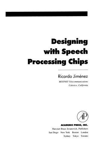 Designing with Speech Processing Chips