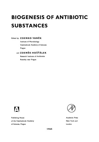Biogenesis of Antibiotic Substances