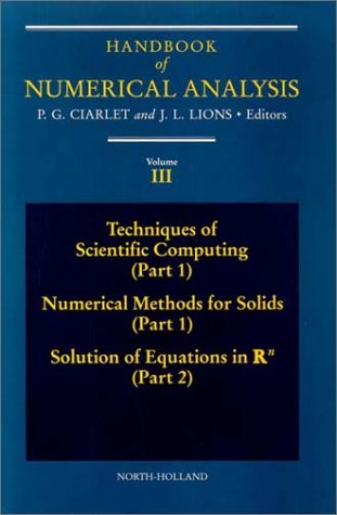 Handbook of numerical analysis