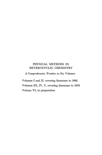 Physical Methods in Heterocyclic Chemistry. Handbook of Molecular Dimensions, X-Ray Bond and Angles and Lengths