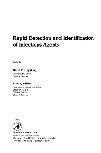 Rapid Detection and Identification of Infectious Agents